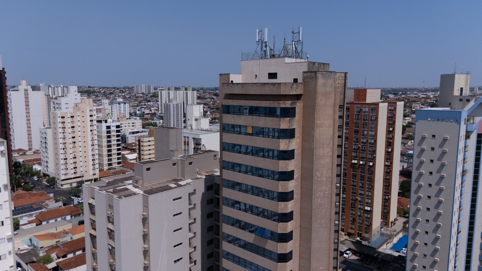 Vista aérea da região